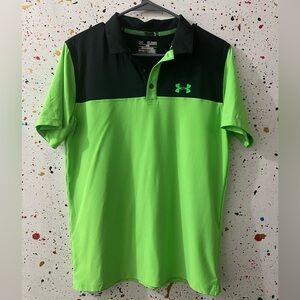 Under Armour Performance Polo Lime Green Youth XL